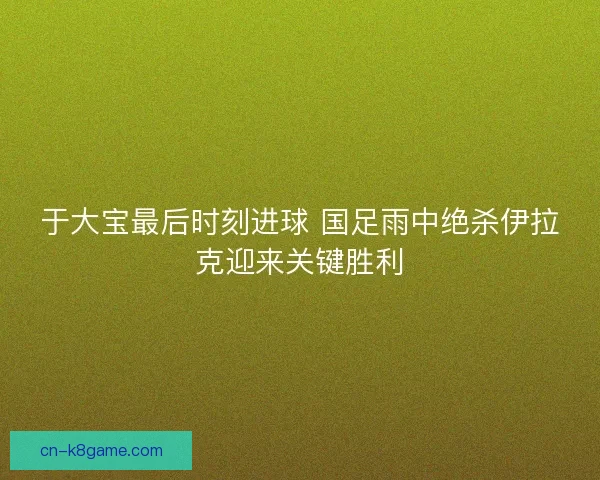 于大宝最后时刻进球 国足雨中绝杀伊拉克迎来关键胜利 于大宝最后时刻进球 国足雨中绝杀伊拉克迎来关键胜利
